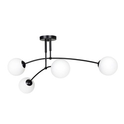 Taklamper Pregos 4 Sort taklampe - Ø15 cm, E14, 230V, uten lyskilde