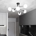 Pregos 6 Sort taklampe - Ø15 cm, E14, 230V, uten lyskilde