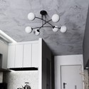 Pregos 6 Sort taklampe - Ø15 cm, E14, 230V, uten lyskilde