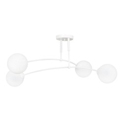 Taklamper Pregos 4 Hvit taklampe - Ø15 cm, E14, 230V, uten lyskilde