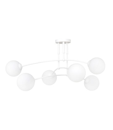 Pregos 6 Hvit taklampe - Ø15 cm, E14, 230V, uten lyskilde Pregos 6 Hvit taklampe - Ø15 cm, E14, 230V, uten lyskilde