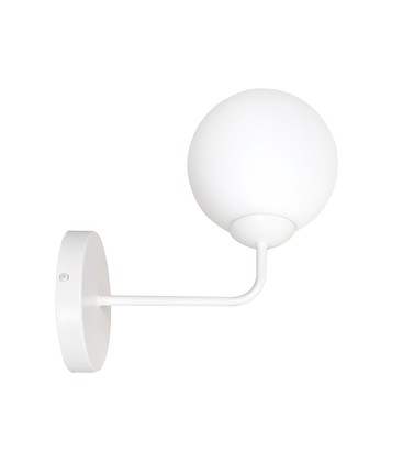 Pregos K1 Hvit vegglampe - Ø15 cm, E14, 230V, uten lyskilde