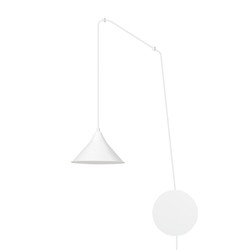 LED pendel Abramo 1 Hvit pendellampe - E27, 230V, uten lyskilde