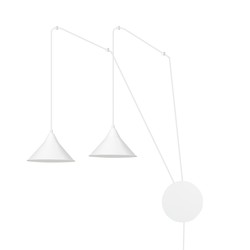 LED pendel Abramo 2 Hvit pendellampe - E27, 230V, uten lyskilde