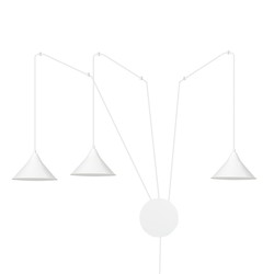 LED pendel Abramo 3 Hvit pendellampe - E27, 230V, uten lyskilde