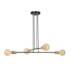 LED pendel Vesio 4 Sort pendellampe - E27, 230V, uten lyskilde