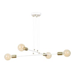 LED pendel Vesio 4 Hvit pendellampe - E27, 230V, uten lyskilde