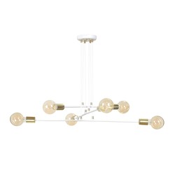 LED pendel Vesio 6 Hvit pendellampe - E27, 230V, uten lyskilde