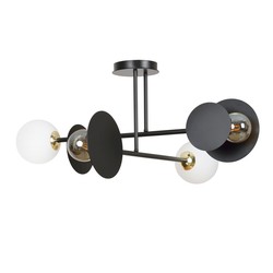 Taklamper Minerva 4 Sort taklampe - Ø15 cm, E27, 230V, uten lyskilde