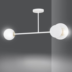 Taklamper Minerva 2 Hvit taklampe - Ø15 cm, E27, 230V, uten lyskilde