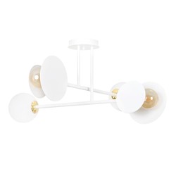 Taklamper Minerva 4 Hvit taklampe - Ø15 cm, E27, 230V, uten lyskilde