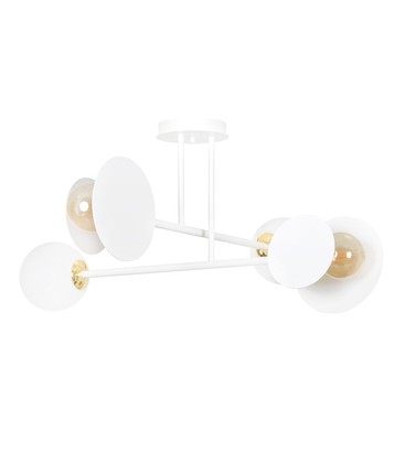 Minerva 4 Hvit taklampe - Ø15 cm, E27, 230V, uten lyskilde Minerva 4 Hvit taklampe - Ø15 cm, E27, 230V, uten lyskilde