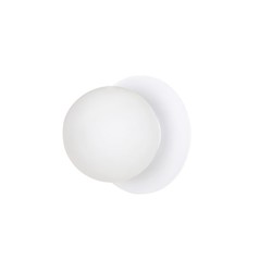 Innendørs vegglampe Minerva K1 Hvit vegglampe - Ø15 cm, E14, 230V, uten lyskilde