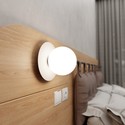 Minerva K1 Hvit vegglampe - Ø15 cm, E14, 230V, uten lyskilde