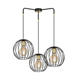 LED pendel Albio 3 Svart pendellampe - E27, 230V, uten lyspære