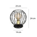 Albio LN1 Svart bordlampe - E27, 230V, uten lyskilde