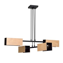 LED pendel Zaper 4 Sort pendellampe - E27, 230V, uten lyskilde
