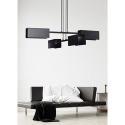 LED pendel Tolos 4 Sort pendellampe - E27, 230V, uten lyskilde