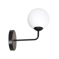 Innendørs vegglampe Selbi K1 Sort vegglampe - Ø15 cm, E14, 230V, uten lyskilde