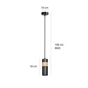 Akari 1 Sort pendellampe - GU10, 230V, uten lyskilde