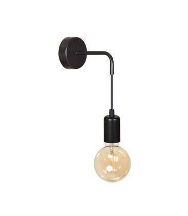 Multipo K1 Sort vegglampe - E27, 230V, uten lyskilde Multipo K1 Sort vegglampe - E27, 230V, uten lyskilde