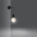 Multipo K1 Sort vegglampe - E27, 230V, uten lyskilde