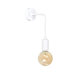 Innendørs vegglampe Multipo K1 Hvit vegglampe - E27, 230V, uten lyskilde