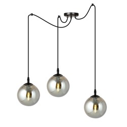 LED pendel Gigi 3 Sort/Grafit pendellampe - Ø14 cm, E14, 230V, uten lyskilde