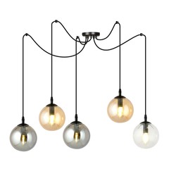 LED pendel Gigi 5 Sort Mix pendellampe - Ø14 cm, E14, 230V, uten lyskilde.