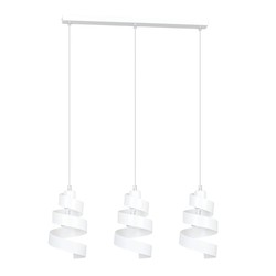 LED pendel Saga 3 Hvit pendellampe - E27, 230V, uten lyskilde