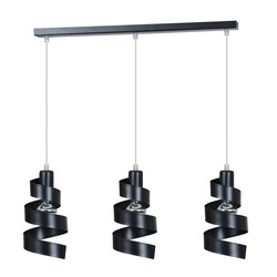 LED pendel Saga 3 Sort pendellampe - E27, 230V, uten lyskilde