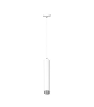 Kibo 1 Hvit/Krom pendelampe - GU10, 230V, uten lyskilde Kibo 1 Hvit/Krom pendelampe - GU10, 230V, uten lyskilde