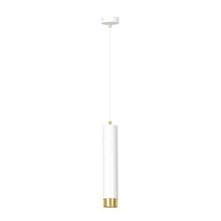 LED pendel Kibo 1 Hvit/Gull pendellampe - GU10, 230V, uten lyskilde
