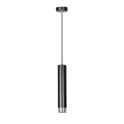 LED pendel Kibo 1 Sort/Krom pendellampe - GU10, 230V, uten lyskilde
