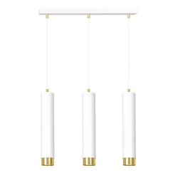 LED pendel Kibo 3 Hvit/Gull pendellampe - GU10, 230V, uten lyskilde