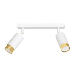  Hiro 2 Hvit/Gull taklampe - GU10, 230V, uten lyskilde