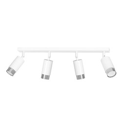  Hiro 4 Hvit/Krom taklampe - GU10, 230V, uten lyskilde