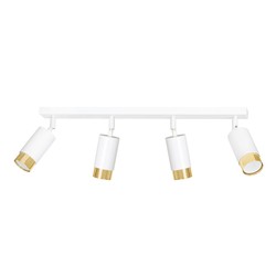  Hiro 4 Hvit/Gull taklampe - GU10, 230V, uten lyskilde