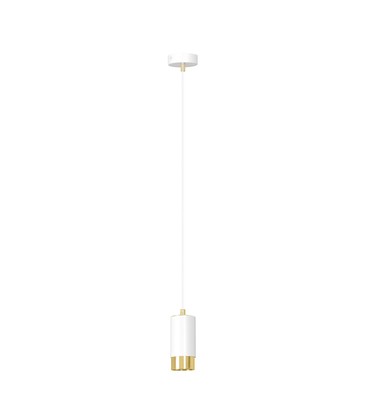 Fumiko 1 Hvit/Gull pendellampe - GU10, 230V, uten lyspære Fumiko 1 Hvit/Gull pendellampe - GU10, 230V, uten lyspære