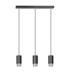  Fumiko 3 Sort/Krom pendellampe - GU10, 230V, uten lyskilde