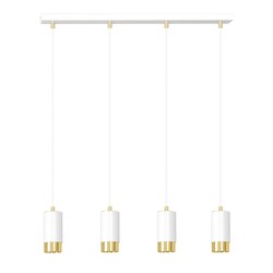  Fumiko 4 Hvit/Gull pendellampe - GU10, 230V, uten lyskilde