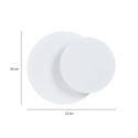 Circle 1C Hvit vegglampe - G9, 230V, uten lyskilde