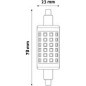 Outlet: R7S LED pære - 6W, 78mm, dimbar, 230V