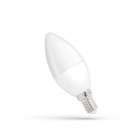 E14 LED Spectrum 6W LED pære - C37, dimbar, E14