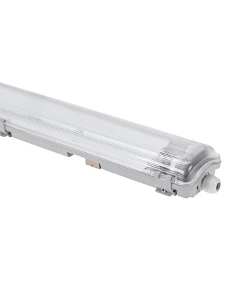 Limea T8 LED armatur - Til 2x 120cm LED rør, IP65 vanntett, gjennomgangskobling, uten rør Limea T8 LED armatur - Til 2x 120cm LED rør, IP65 vanntett, gjennomgangskobling, uten rør