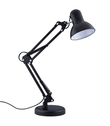 Arkitektlampe Sort bordlampe - E27 fatning, uten lyskilde, 1,1 meter ledning