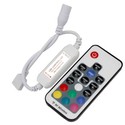 Mini RGB controller inkl. fjernkontroll - 12V (72W), 24V (144W)