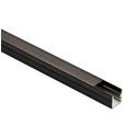 Aluprofil til akustikkpanel, 1,2 meter i lengden, leveres med sort mattert cover, 10x10mm