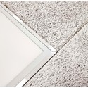 Innbyggingsramme II for 120x60 LED panel - Ny model, passende for trebetong og gips, hvit kant