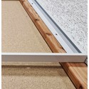 Innbyggingsramme II for 120x60 LED panel - Ny model, passende for trebetong og gips, hvit kant